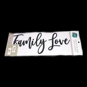 Family Love Vinyl peel and stick words